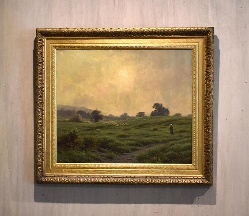 Morning Mists Oil Painting by Joseph Knight (1837-1909) (1 of 8)
