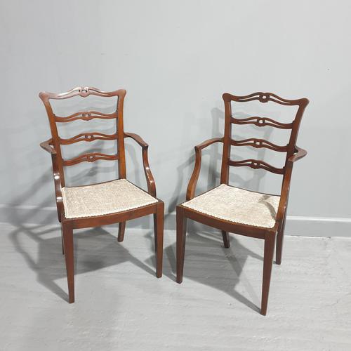 Minature Pair of Carver Chairs (1 of 9) Minature Pair of Carver Chairs (1 of 9)