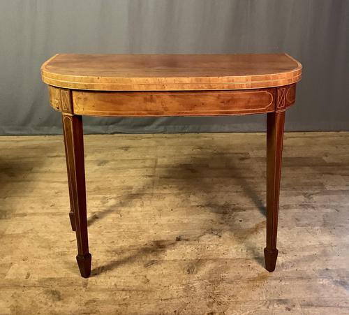 Georgian Inlaid Mahogany Card Table (1 of 11)