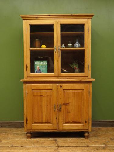 Antique Pine Kitchen Dressser with Glazed Top, Country Dresse. modestly sized (1 of 19) Antique Pine Kitchen Dressser with Glazed Top, Country Dresse. modestly sized (1 of 19)