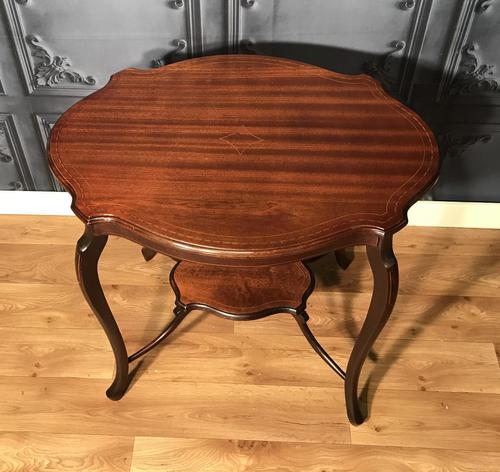 Edwardian Inlaid Mahogany Occasional Table c1900 (1 of 12)