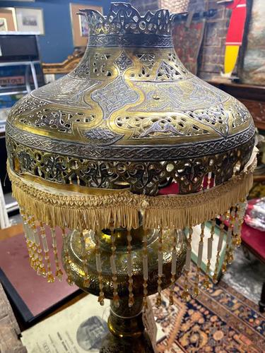 19th Century Islamic Brass Lamp (1 of 7)