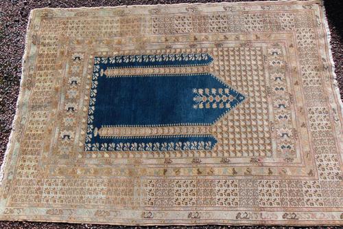 Antique turkish panderma prayer rug (1 of 6)