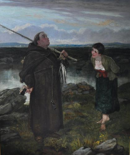 Temptation of St Kevin by Walter Dendy Sadler (1854-1923) (1 of 4) Temptation of St Kevin by Walter Dendy Sadler (1854-1923) (1 of 4)