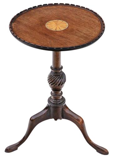 Georgian Revival Inlaid Mahogany Wine Table c.1910 (1 of 5)