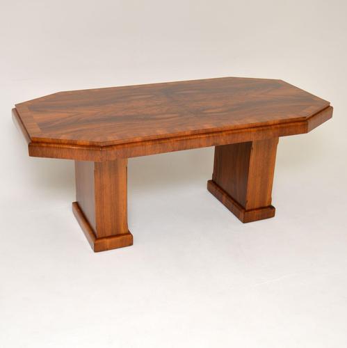 1920’s Art Deco Figured Walnut Dining Table (1 of 10) 1920’s Art Deco Figured Walnut Dining Table (1 of 10)