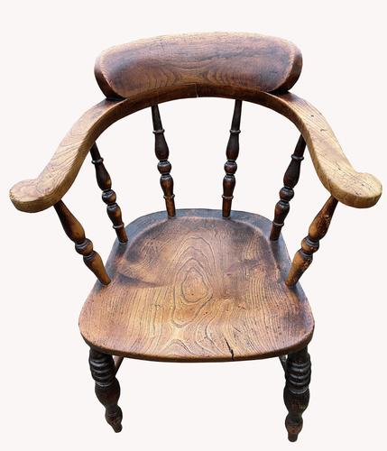 19th Century Smokers Bow Armchair (1 of 4) 19th Century Smokers Bow Armchair (1 of 4)