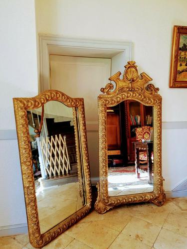 Pair of Italian Large Gilt Mirrors (1 of 10)