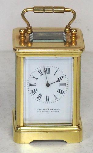 Antique Miniature 8 Day Carriage Clock by Walters & George Regent Street Rare (1 of 14)