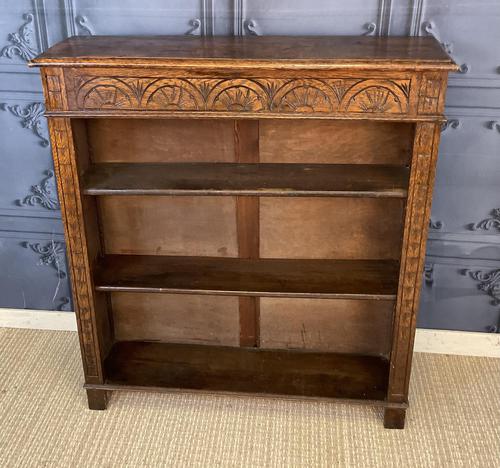 Carved Oak Bookcase Ref 819 (1 of 9)