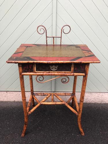 Antique Lacquered Bamboo Desk (1 of 11) Antique Lacquered Bamboo Desk (1 of 11)