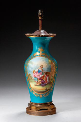 Late 19th Century Sevres Style Porcelain Vase Lamp (1 of 5) Late 19th Century Sevres Style Porcelain Vase Lamp (1 of 5)