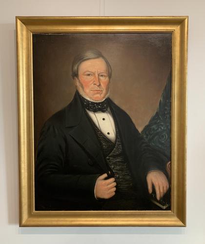 Large Antique Oil on Canvas Portrait of John Share (1 of 10)