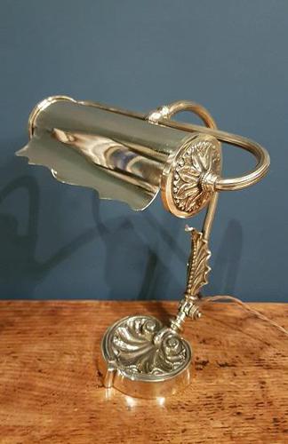 Superb Antique Brass Adjustable Desk Lamp (1 of 7) Superb Antique Brass Adjustable Desk Lamp (1 of 7)