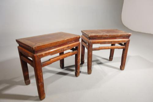 Attractive Pair of Early 20th Century Stools or Low Tables (1 of 4) Attractive Pair of Early 20th Century Stools or Low Tables (1 of 4)