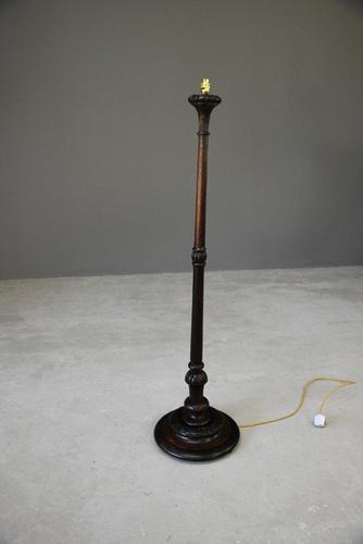 Carved Oak Standard Lamp (1 of 13)