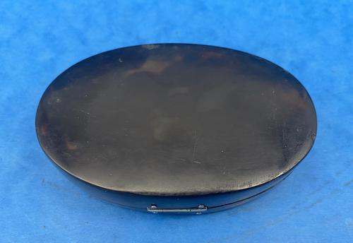 1900s Oval Tortoiseshell Box (1 of 9)