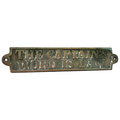 Art Deco Marine Brass Boat Yacht Captains Plaque (1 of 1) Art Deco Marine Brass Boat Yacht Captains Plaque (1 of 1)