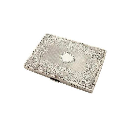 Antique Victorian Sterling Silver Card Case 1862 (1 of 8)