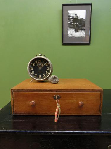 Small Wooden Table Top Cash Drawer, 1930s (1 of 16)