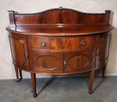 Edwardian Mahogany "D" Shaped Sideboard / Chippendale Style (1 of 12)