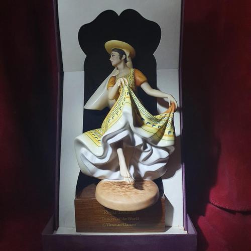 Royal Doulton Figurine "Dancers of the World - Mexican Dancer" with Original Custom Fitted Box and Certificate of Authenticity (1 of 9)