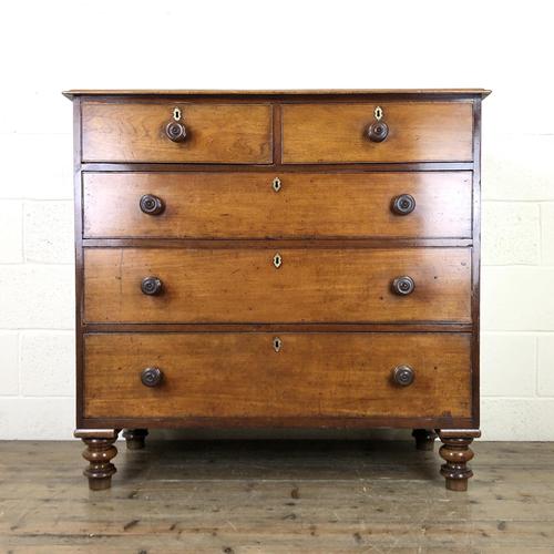 19th Century Mahogany Straight Chest of Drawers (1 of 8)