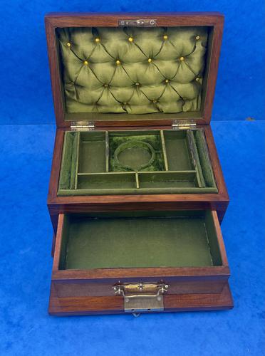 Victorian Walnut Jewellery Box c.1900 (1 of 13)