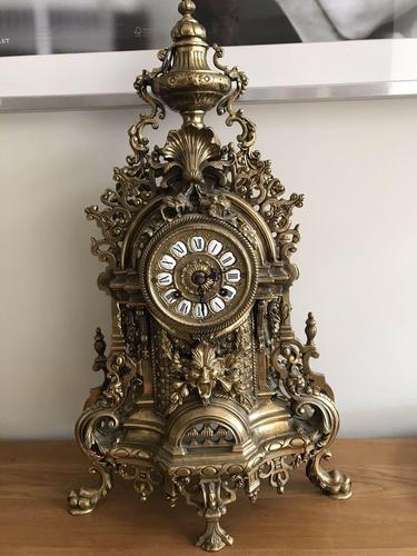 Antique Franz Hermle Imperial Ormolu Mantle Clock (1 of 4) Antique Franz Hermle Imperial Ormolu Mantle Clock (1 of 4)