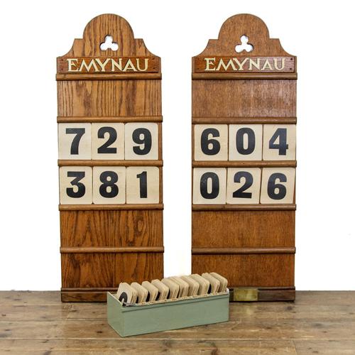 Pair of Antique Welsh Emynau Hymn Boards (1 of 9)