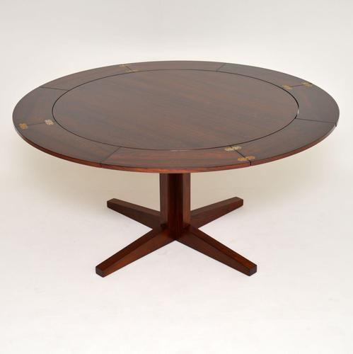 1960’s Danish Rosewood Flip Flap Lotus Dining Table by Dyrlund (1 of 12)