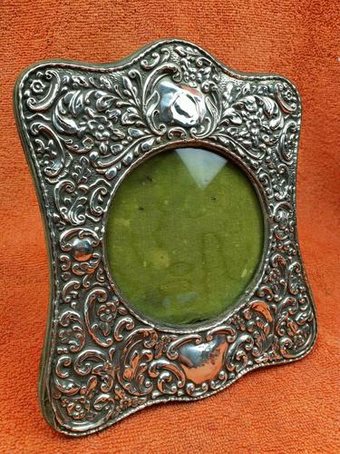 Antique Sterling Silver Hallmarked Picture Frame 1906 J & R Griffin Chester (1 of 12)