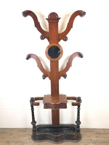 Antique Victorian Mahogany Tree Shaped Hall Stand (1 of 10)