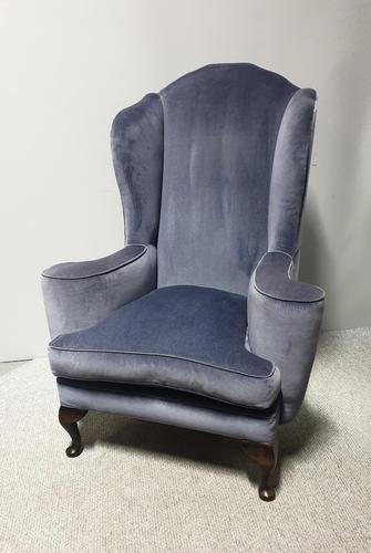 Large Victorian Wing Backed Library Arm Chair (1 of 7) Large Victorian Wing Backed Library Arm Chair (1 of 7)