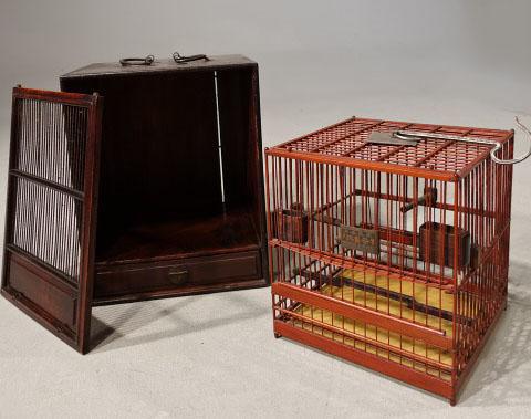 Most Unusual 1920's Hardwood & Lacquered Bird Cage (1 of 9) Most Unusual 1920's Hardwood & Lacquered Bird Cage (1 of 9)