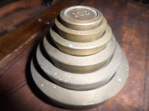 Brass Shop Weights. Ranging from 4 Lb to 1 Oz (1 of 5) Brass Shop Weights. Ranging from 4 Lb to 1 Oz (1 of 5)