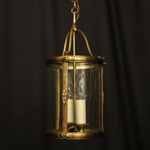 French Gilded Twin Light Antique Lantern (1 of 10)