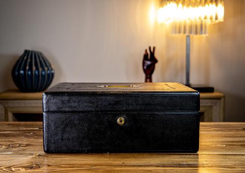 Leather Desk Box c.1890 (1 of 10)