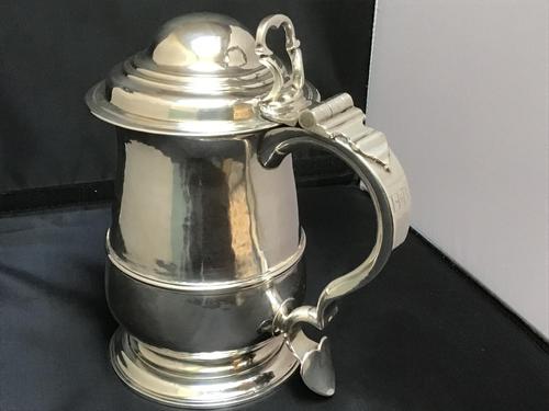 George II Solid Silver Tankard (1 of 10)