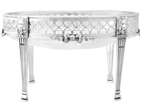 Sterling Silver and Cut Glass Centrepiece - Antique Victorian (1 of 15) Sterling Silver and Cut Glass Centrepiece - Antique Victorian (1 of 15)