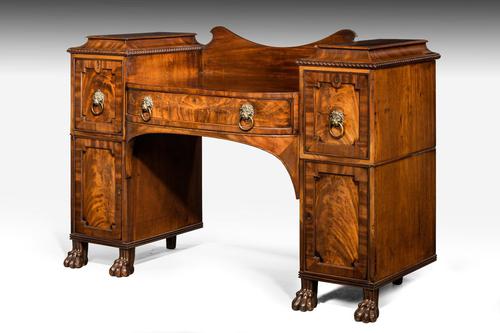 Regency Period Bow & Breakfront Mahogany Sideboard (1 of 8)