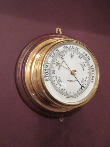 Antique London Bulkhead Marine Barometer (1 of 7) Antique London Bulkhead Marine Barometer (1 of 7)