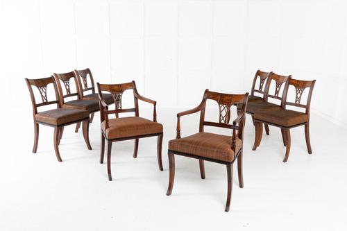 Set of Eight 19th Century Regency Mahogany Dining Chairs (1 of 11)