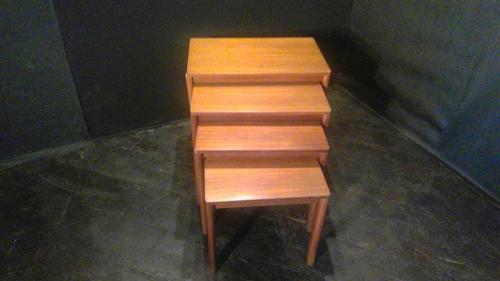 Set of 4 Swedish Designer Nest of Teak Coffee Tables (1 of 3) Set of 4 Swedish Designer Nest of Teak Coffee Tables (1 of 3)