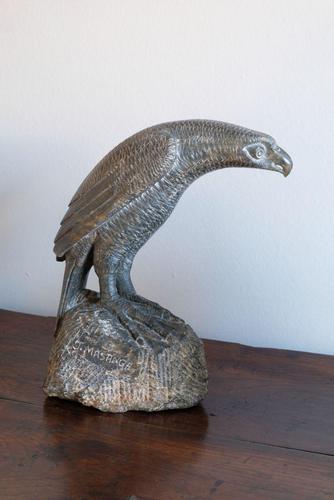 Carved Stone Sculpture - Bird of Prey (1 of 12)