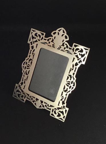 Reticulated Edwardian Silver Plated Easel Photo Frame (1 of 4)