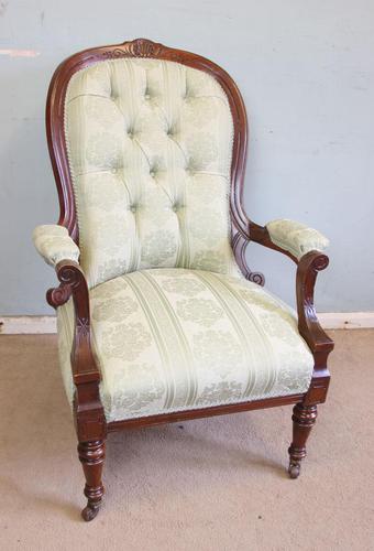 Antique Victorian Gentleman’s Armchair (1 of 7)