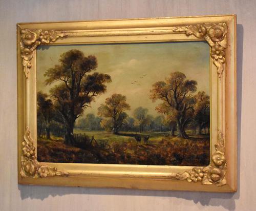 Victorian Oil Painting of Charlecote Park (1 of 9)