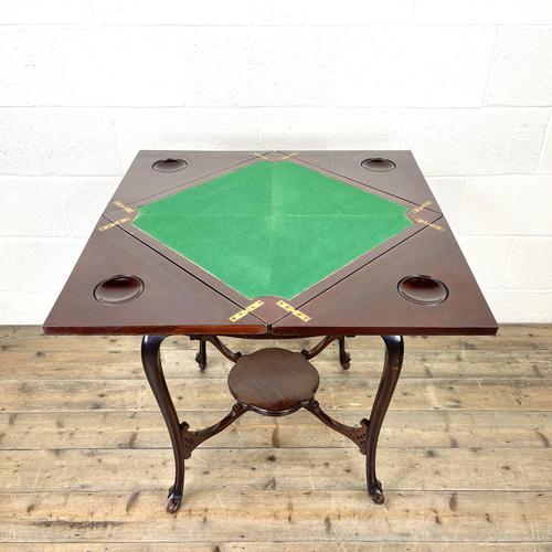 Antique Edwardian Mahogany Games Table (1 of 12) Antique Edwardian Mahogany Games Table (1 of 12)
