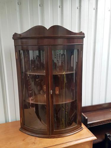 Hanging Bow Glass Cabinet (1 of 3) Hanging Bow Glass Cabinet (1 of 3)